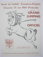 Affiche pour Le Grand Jumping Officiel au Terrain de Football (Ecaussinnes) à partir du 25 mai 1969